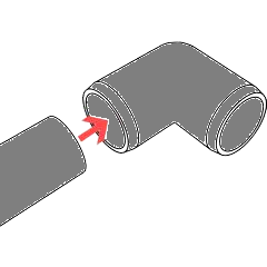 Pvc elbow fitting