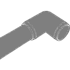 elbow bend pvc pipe fitting