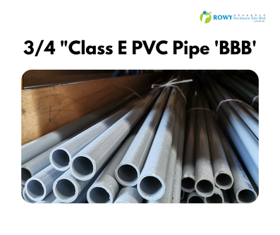 20 MM pvc pipe class e brand