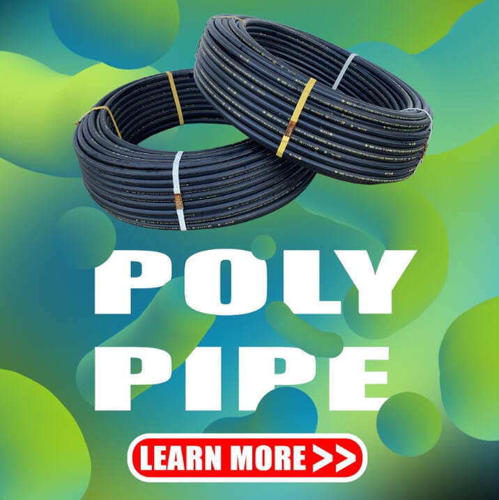 Poly piping with blue strip line