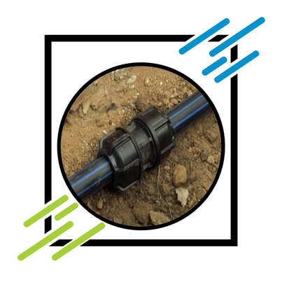 Black Color Poly Pipe Fitting