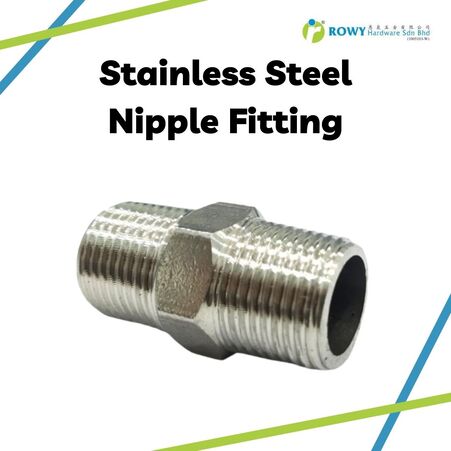 ss 304 hex nipple 1/2 inch