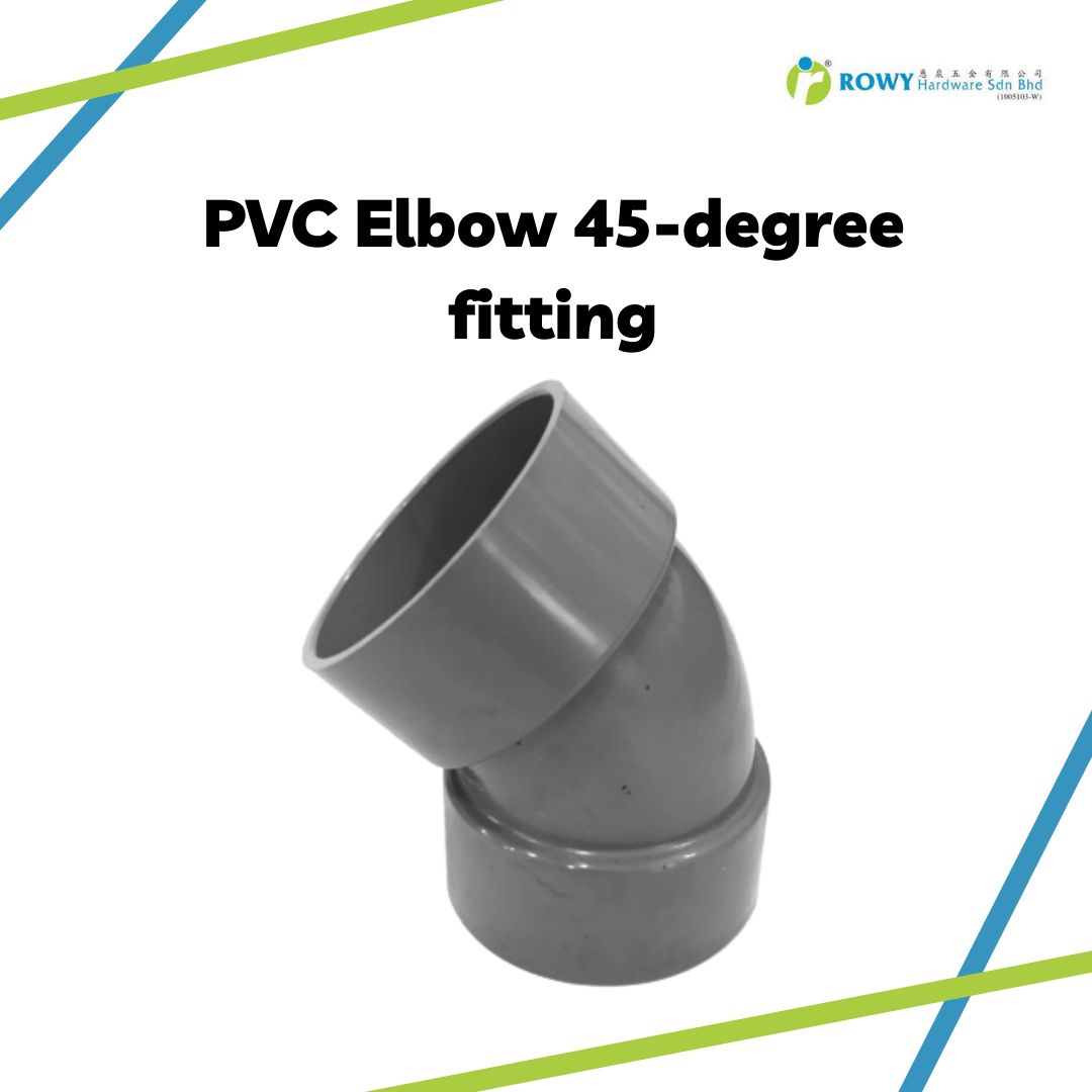 45 degree angle pvc elbow