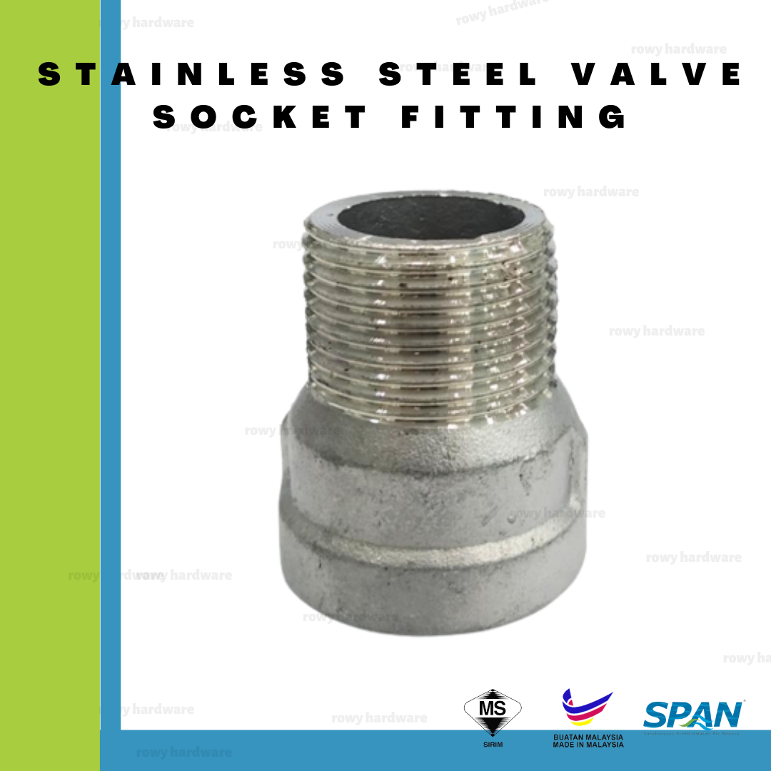 valve socket connector stainless steel