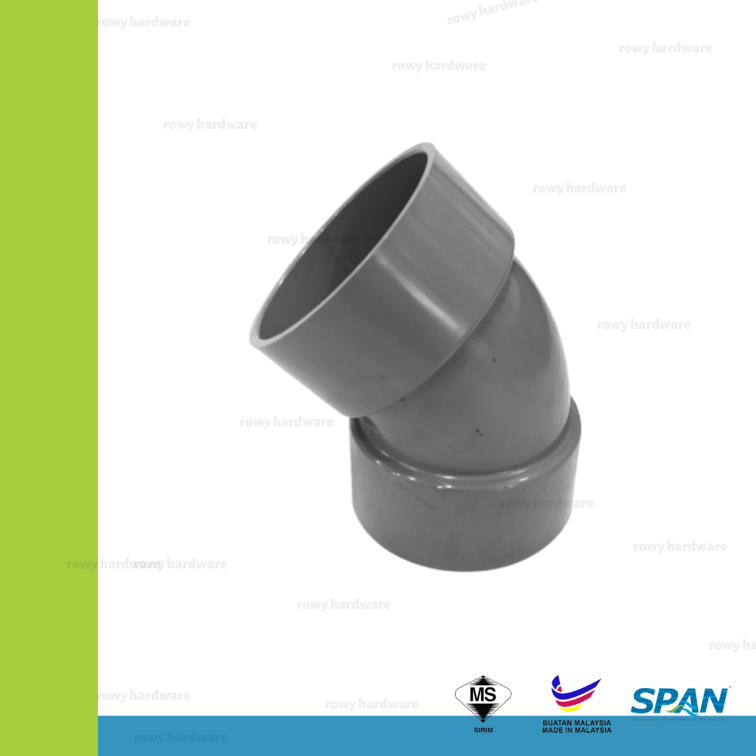 schedule 80 pvc 45 degree elbow