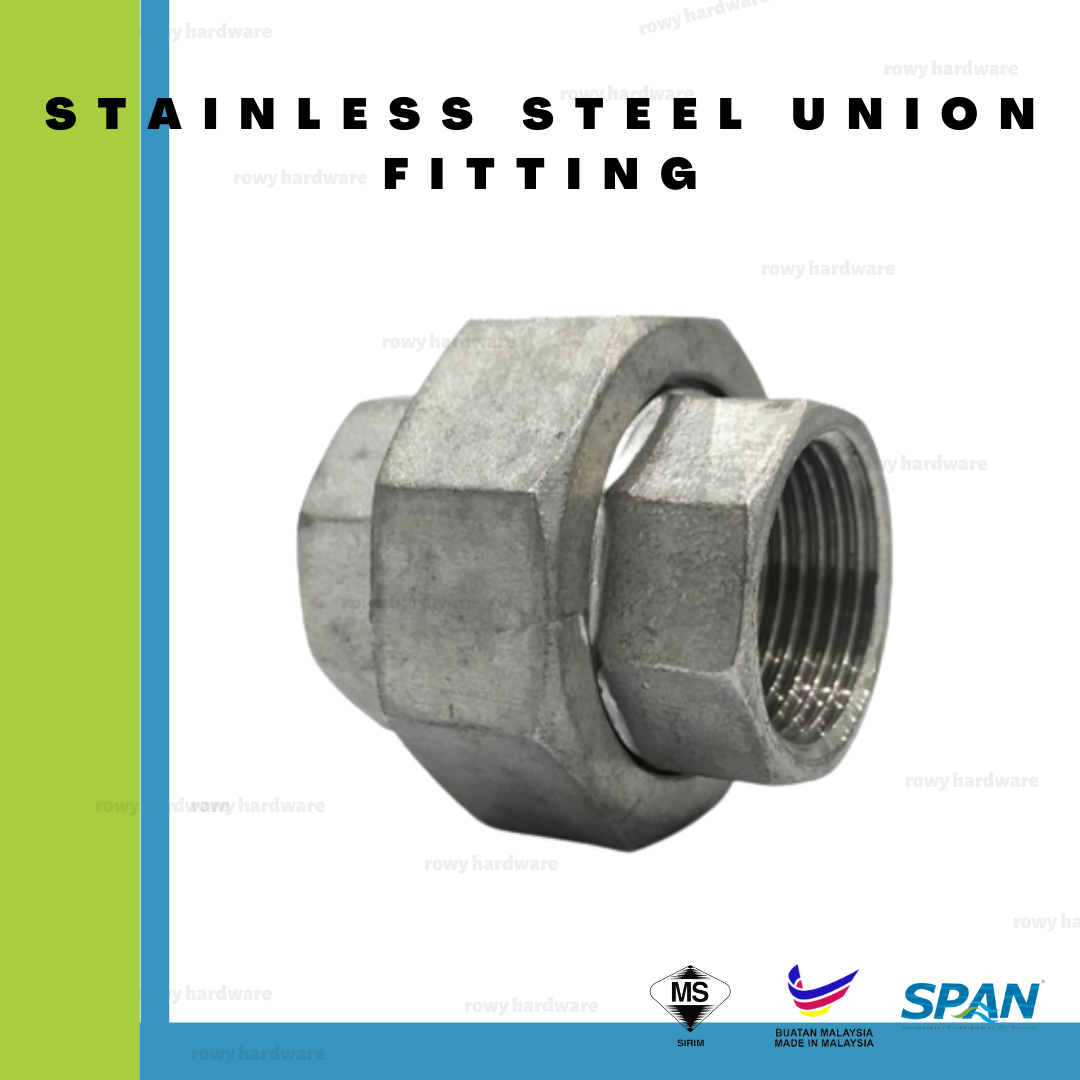 ss 304 union fitting 1/2' - 2' inch 