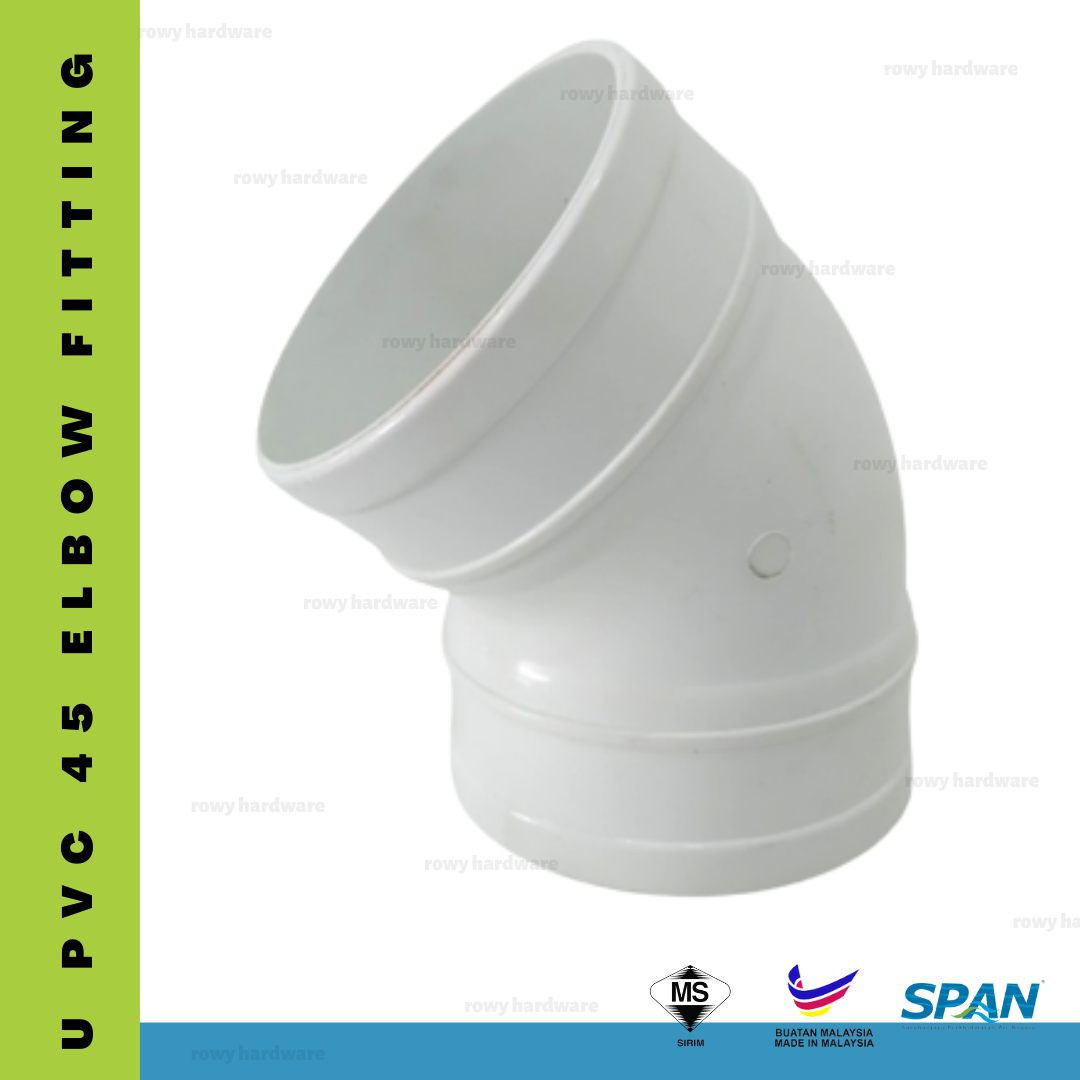 elbow 45 degree upvc fitting
